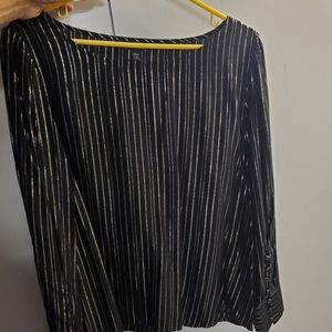 Express black and gold Long Sleeve blouse